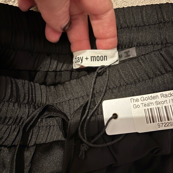 Day + Moon  Black Ruffled Mini Skirt - Picture 4 of 5